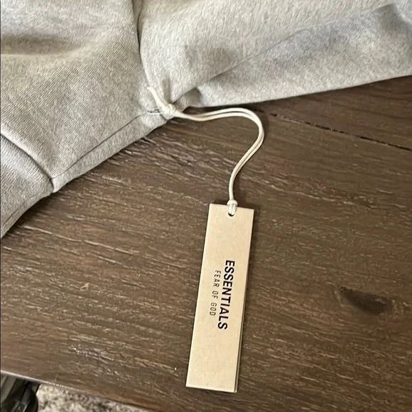 Fear of God Gray Cowl Neck Sweater with Red Lettering - Picture 4 of 4